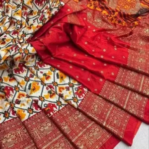 Dola Silk Foil Print Saree