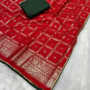 New Fancy Dola Silk Foil Saree