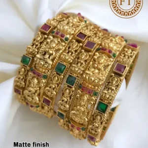South Indian Jadau Kangan Bangle Set For Women And Bride